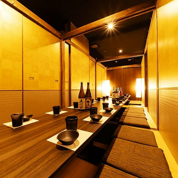 少人数から団体様まで完全個室でご案内