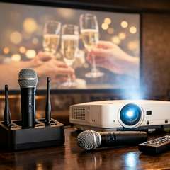 プロジェクター＆マイク完備！結婚式2次会や貸切にも対応可