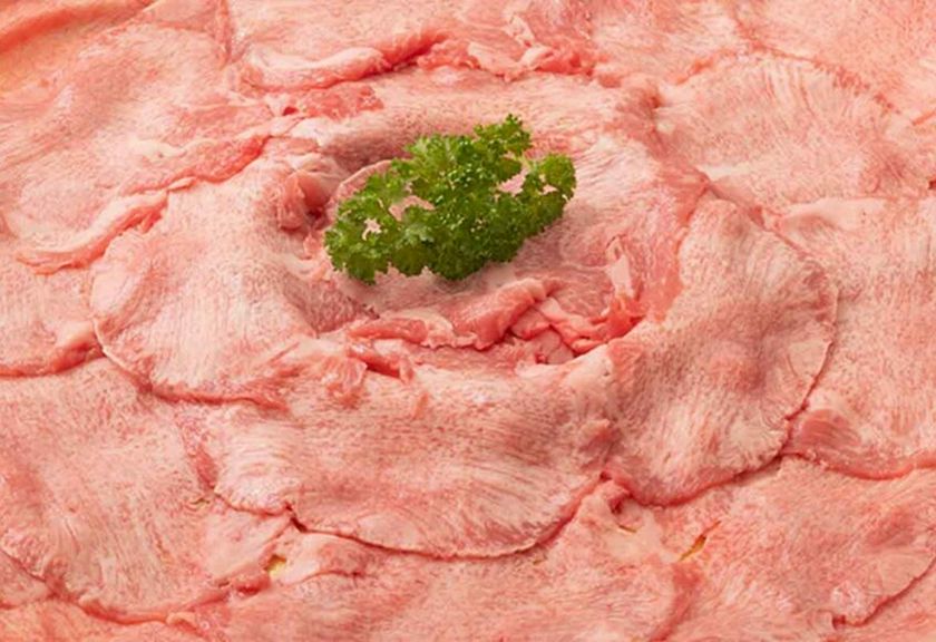 国産黒毛和牛、超薄切り牛タン(レギュラーサイズ)