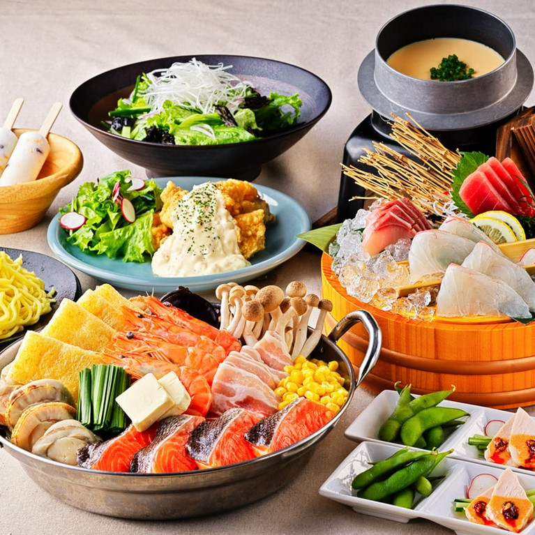 個室海鮮居酒屋 石狩漁場 梅田お初天神店 東梅田 お初天神 太融寺 居酒屋 ヒトサラ