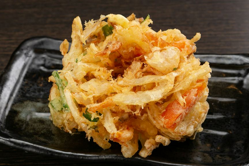とことん楽しみたい方にオススメのトッピング『かき揚げ』
