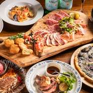 色彩豊かなコース料理に笑顔があふれる、家族団らんを