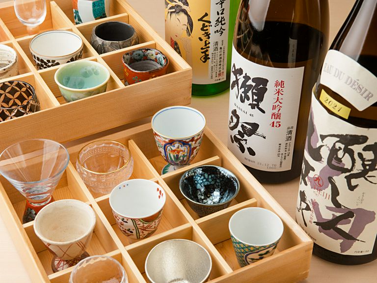 人気の一杯から希少な一杯まで、料理に合う銘柄がラインナップ