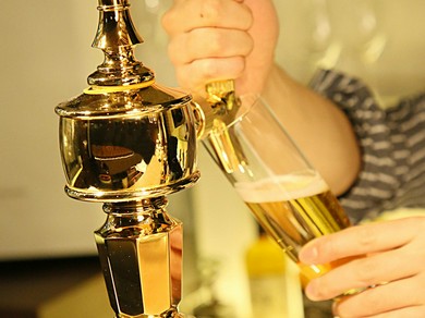 プレミアム生ビールを味わう贅沢なひととき