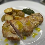 松阪ポークのロースト　アンチョビヴィネガーソース　