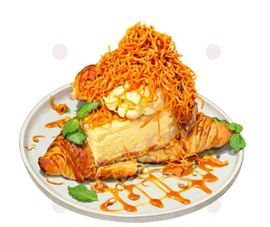 まるまるチーズケーキのクロワッサンサンド