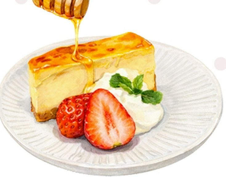 ベイクドチーズケーキ〜Miel mieはちみつ添え〜