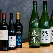うなぎと相性が良い飲み口で、キレがあり米の旨みが広がる日本酒をセレクト。メニューに載っていない隠し酒もあるとか。厳選された銘酒と共に、絶品うなぎに舌鼓。