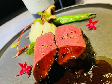 （鹿）鹿ロース肉のグリル