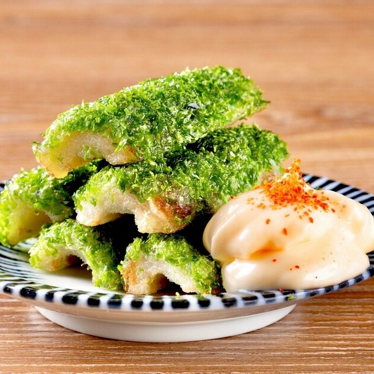 あおさの香りがお酒に合います。