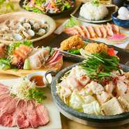 ※金・土・祝前日は2時間制となります。
※ご来店前日までにメイン料理の指定がない場合は「国産牛のもつ鍋」をご提供致します。
※WEB予約未対応の日でも、お電話を頂ければご対応可能な場合がございます。
※当日予約及び、仕入れ状況により内容が変更になる場合がございます。
※1ヵ月以上先の予約についてはコース内容や金額が変わる可能性がありますので、お電話にて調整させていただくことがございます。