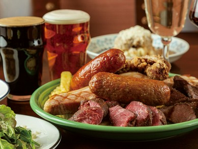 ジビエを肴にお気に入りのクラフトビールで乾杯