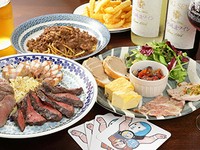 牛肉だけじゃない！鹿や猪などのジビエをご提供！色んなお肉をとことんお楽しみください！