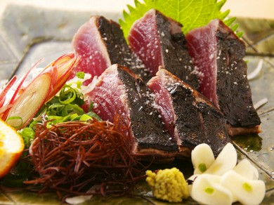 夏のとある日のオススメ(高知へ来たなら♪)(参考例) ※鮮魚系のご注文は前日迄の予約が確実です
