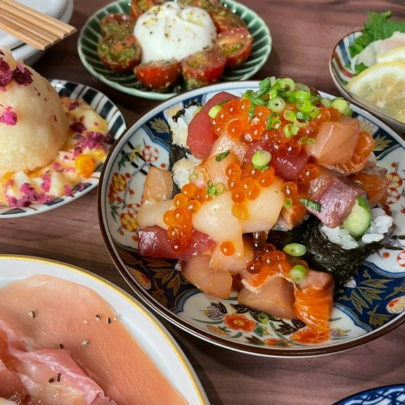 こぼれ海鮮アテ巻き