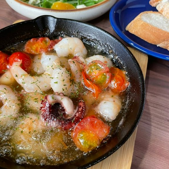 海老タコアヒージョ