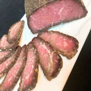 Homemade beef jerky