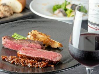 大とり・しめのオススメメニュー『道産牛のロースト　香味醤油ソース（90g）』