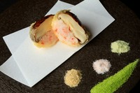 <天ぷら>どんこ椎茸海老射込み
