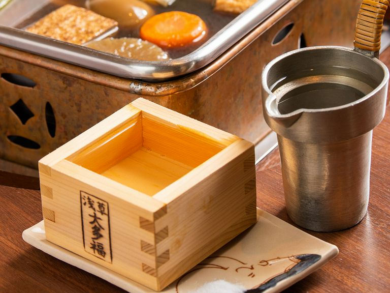 おでんをお供にのんびり一杯。プライベートな個室も完備