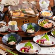 おまかせおでんを中心としたコースです。（飲み物代別）事前予約推奨です。