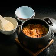 煮穴子と針生姜の炊き込みご飯