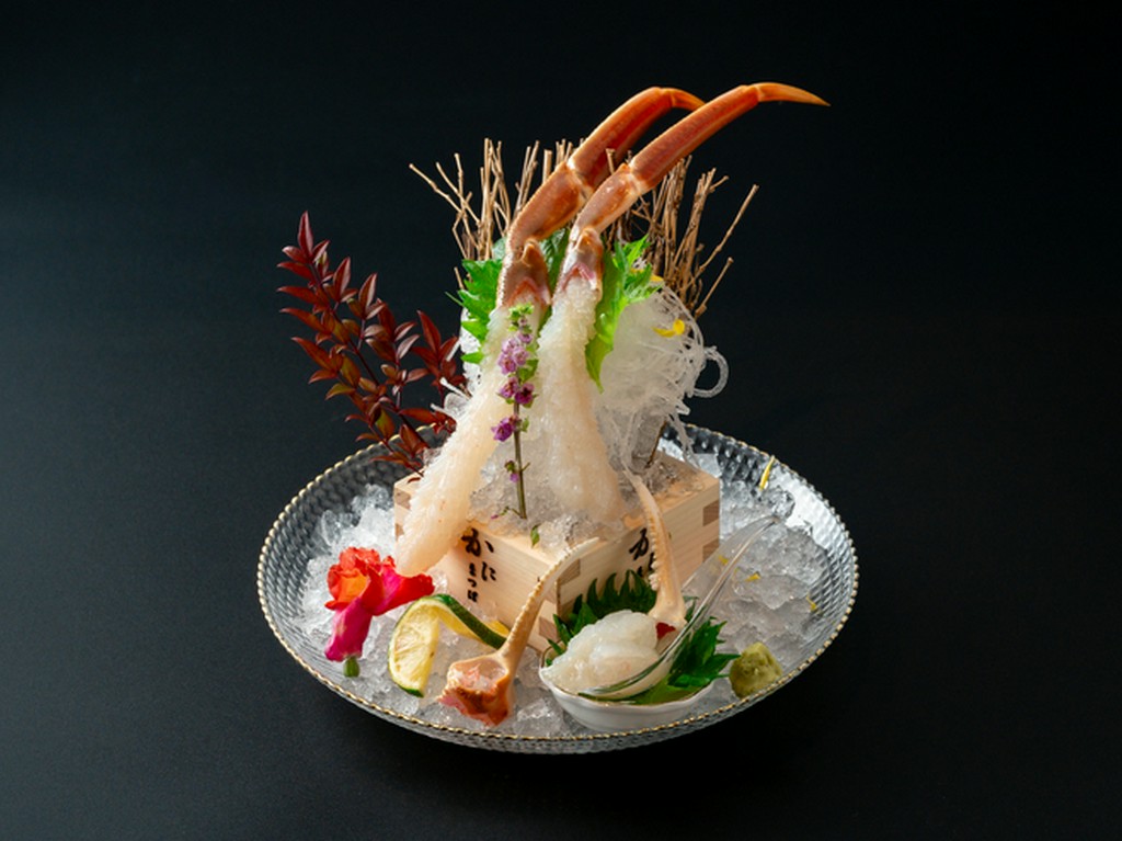 松葉蟹の花咲き造り