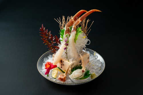 松葉蟹の花咲き造り