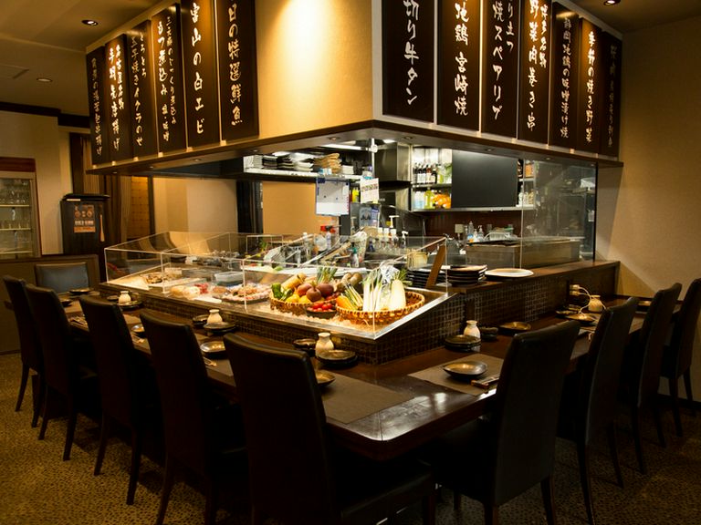 これから出合う美食に期待が高まる、憩いの場