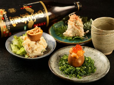 小樽の地酒を中心にセレクトされる季節のお酒