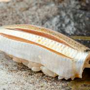 特定の地域やブランドではなく、あくまで“その日一番良いもの”という目線で食材をセレクト。シャリは北海道産と長野県産をブレンド。全国から取り寄せた旬の素材たちをしっかりと支えてくれます。