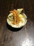 小海老2匹と野菜類3品