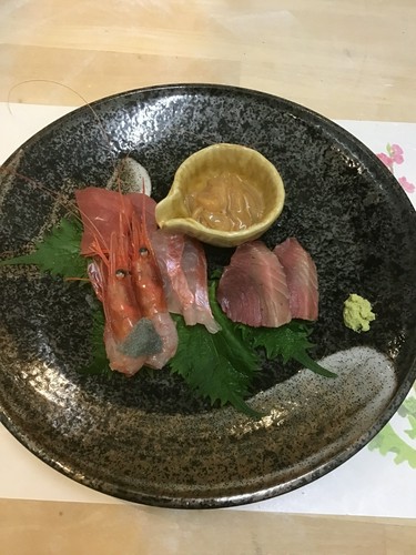 『季節のおまかせセット』お刺身一例