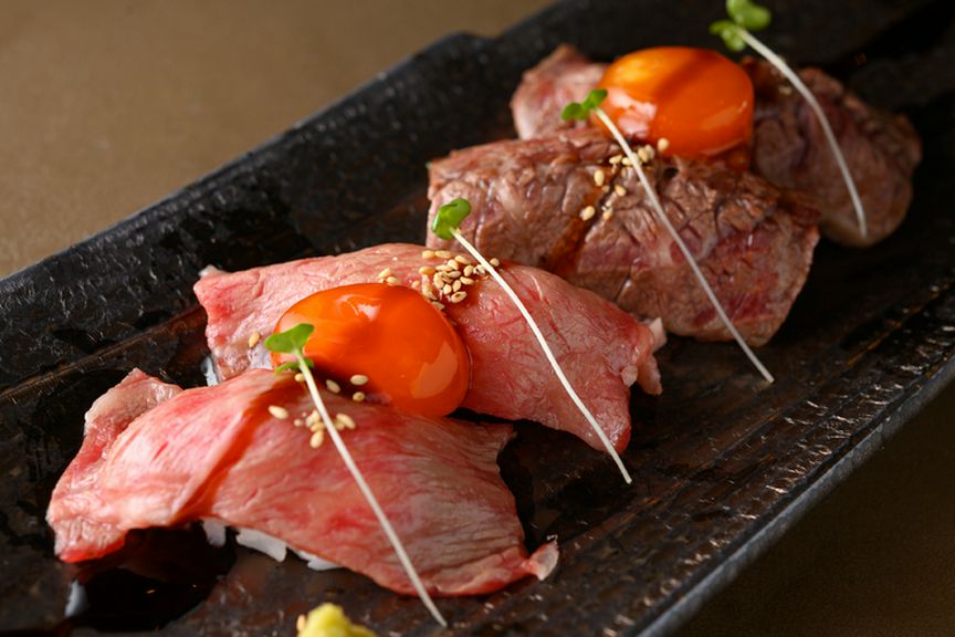 ハラミ握り、サーロイン握り