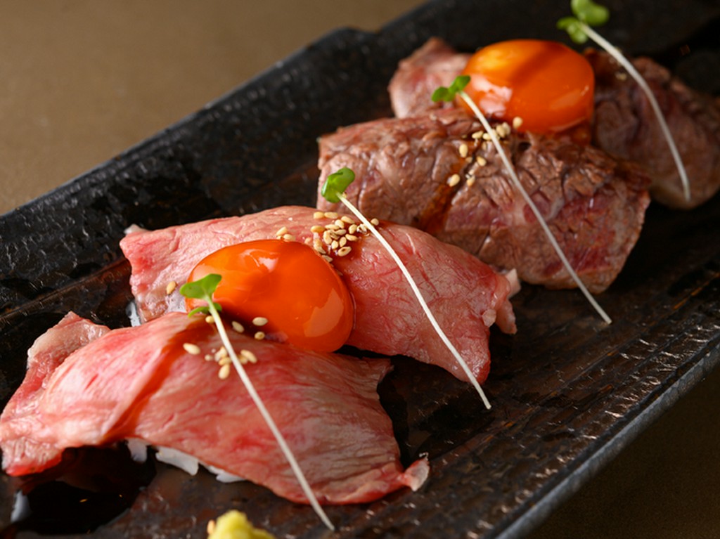 ハラミ握り、サーロイン握り