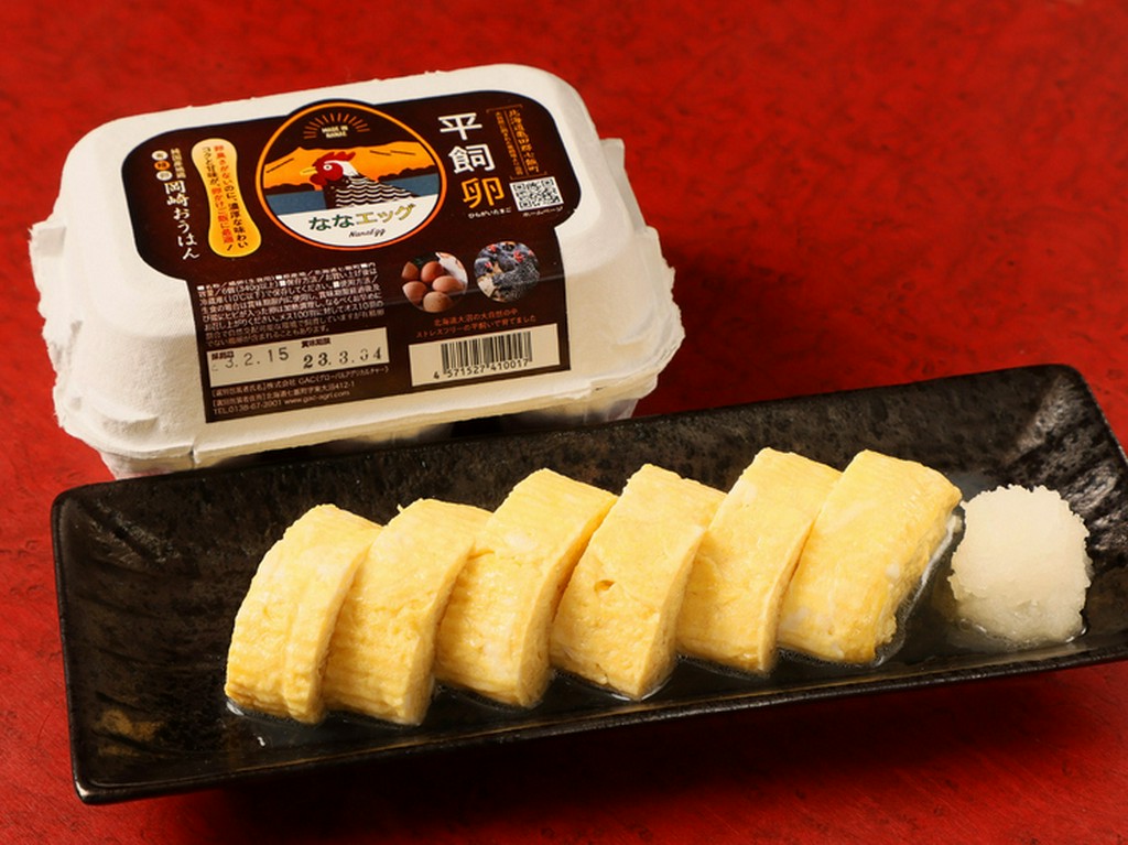 やわらかく、だしが効いた『自然卵のだし巻卵』