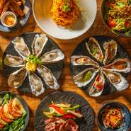 牛タンも牡蠣も味わえる定番のコース！コース選びに迷ったらこれ！

日頃の宴会だけでなくビジネスシーンや女子会などでも大活躍するコースです。