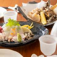 ・当日の集荷状況によって料理内容が変わることがあります。
・3日前までにご予約をお願いします。
・2名様よりご予約承ります。