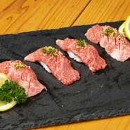 黒毛和牛特選炙り肉寿司