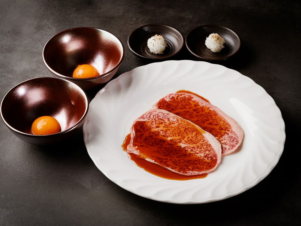 さっと炙って濃厚な黄身とどうぞ『和牛焼きすき』