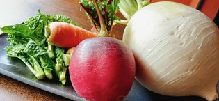 旬野菜は、契約農家の無農薬野菜をメインで使用