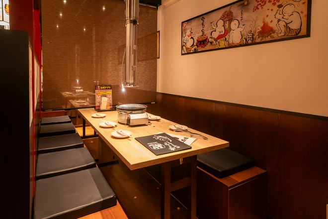 少人数で予約できる個室がある