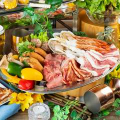 飲み放題＆バイキング付！肉肉海鮮プレミアBBQプラン