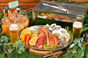 옥상 BBQ 비어 가든 UMEDA 대형 홀