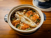 「様々な調理法でふぐを満喫できる厳選！おまかせコース」
〆はふぐ丸ごと一本の炊き込みご飯！！