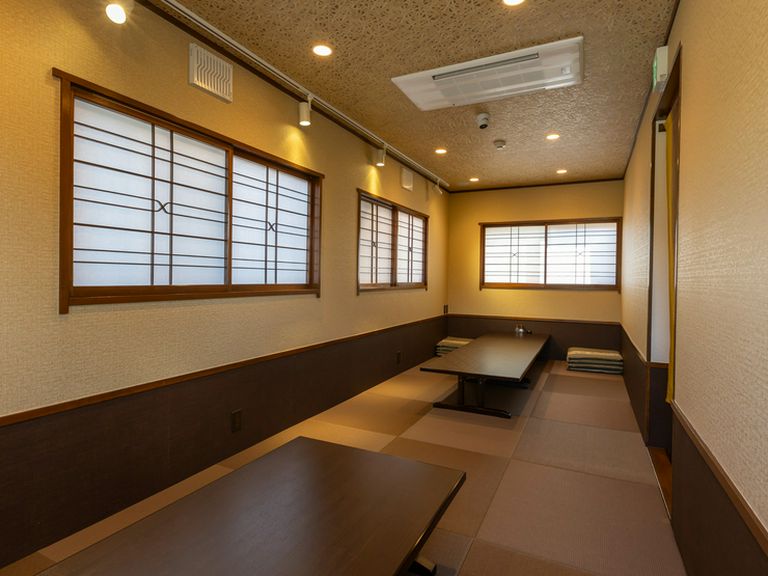 穏やかな気分にさせてくれる、落ち着きのある畳の空間