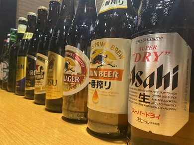 瓶ビール全てあります！！