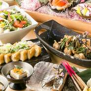 当店名物の炙り肉寿司56種がお得に食べ放題！