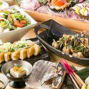 さらに、おつまみやサラダ、揚げ物、締めもの、デザートなど合計106種のお料理が食べ放題&100種の飲み放題がなんと4000円でお楽しみいただけます。リーズナブルな価格で楽しめて各種ご宴会や飲み会に最適♪