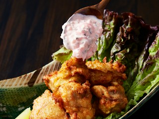 ピンクのタルタルソースが超美味い◎とり南蛮!